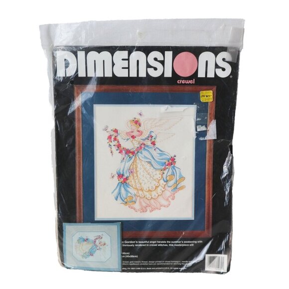 Dimensions Crewel Kit Summer's Angel No. 1431 by Laine Gordon Design Size 14" x - Picture 1 of 3